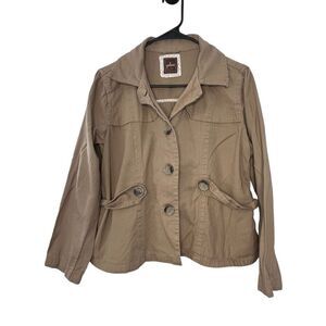 Vintage Galeno Button Up Lightweight Collared Jacket